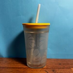 2024 Korea Summer Floral Glass Cup Tumbler